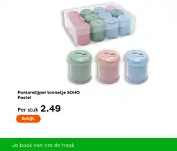 The Read Shop Puntenslijper tonnetje SOHO Pastel aanbieding