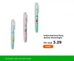 The Read Shop Frixion ball pool party aanbieding