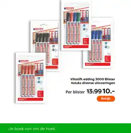 The Read Shop Viltstift edding 3000 blister aanbieding
