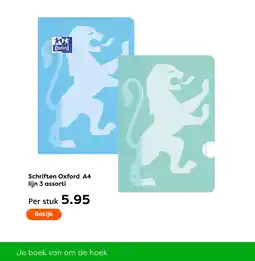 The Read Shop Schriften Oxford A4 lijn 3 assorti aanbieding