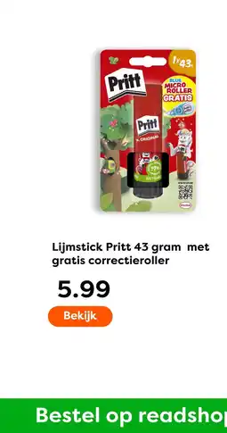 The Read Shop Lijmstick pritt met gratis correctieroller aanbieding