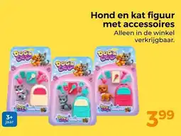 Trekpleister Hond en kat figuur met accessoires aanbieding