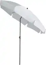 Bol.com Aruba - Ø200cm - Wit - Volant - Kantelbaar - Verstelbare hoogte - Push-up systeem aanbieding