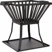 Bol.com RedFire - Denver - Asplaat - Zwart - Staal - Vuurkorf - Fireplace - Stevig staal - Terrasverwarming aanbieding