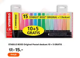 The Read Shop Stabilo boss original pastel deskset aanbieding