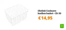 Obelink Obelink Coolmove koelbox basket - CB-30 aanbieding