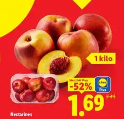 Lidl Nectarines aanbieding