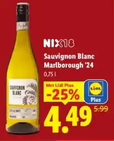 Lidl Sauvignon blanc marlborough '24 aanbieding