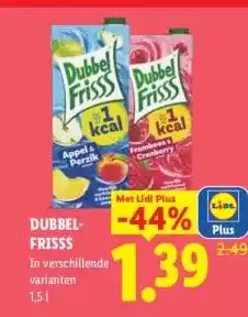 Lidl DUBBEL- FRISSS aanbieding