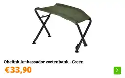 Obelink Obelink Ambassador voetenbank - Green aanbieding