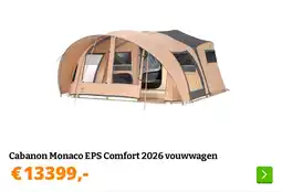 Obelink Cabanon Monaco EPS Comfort 2026 vouwwagen aanbieding