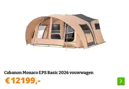 Obelink Cabanon Monaco EPS Basic 2026 vouwwagen aanbieding