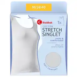 Kruidvat Kruidvat Cotton Stretch Damessinglet aanbieding