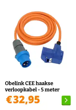 Obelink Obelink CEE haakse verloopkabel aanbieding