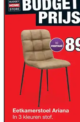 Budget Home Store Eetkamerstoel ariana sand aanbieding