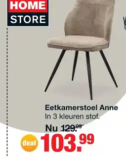Budget Home Store Eetkamerstoel anne antraciet aanbieding