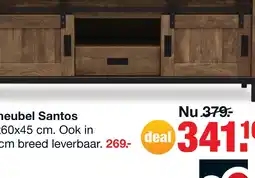Budget Home Store Tv-meubel Santos 150 cm aanbieding