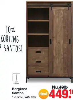 Budget Home Store Bergkast Santos aanbieding