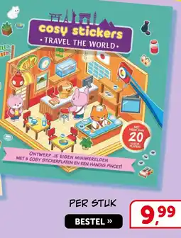 Boekenvoordeel Cosy Stickers - Travel the World aanbieding