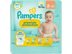Hoogvliet Pampers Premium protection luiers maat 3 aanbieding