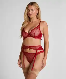 Hunkemoller Hunkemöller Jarretelgordel Cordelie Rood aanbieding