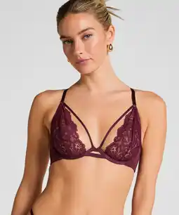 Hunkemoller Hunkemöller Niet-voorgevormde beugel bh Cinnamon Rood aanbieding