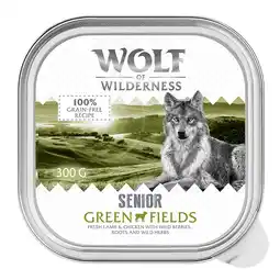 Zooplus 6x300g Wolf of Wilderness Senior Green Fields Lam & Kip natvoer voor honden aanbieding