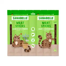 Zooplus Voordeelpakket: 16x35g Sanabelle Meat Sticks Lam & Kattenkruid Katten Snacks aanbieding