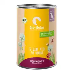 Zooplus Voordeelpakket Herrmanns Selection Sensible 24 x 400 g - Bio kip met bio wortel & bio rijst aanbieding