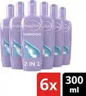 Bol.com Andrélon - Shampoo - 2in1 - 300ml x 6 aanbieding