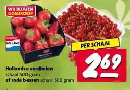 Nettorama Hollandse aardbeien of rode bessen aanbieding