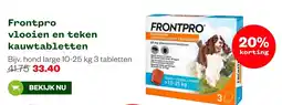 Welkoop Frontpro vlooien en teken kauwtabletten aanbieding