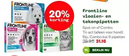 Welkoop Frontline vlooien- en tekenpipetten aanbieding