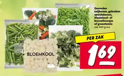 Nettorama Gesneden snijbonen, gebroken sperziebonen, bloemkool- of broccoliroosjes of groentemix aanbieding