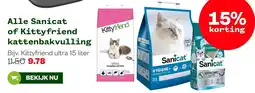 Welkoop Sanicat of Kittyfriend kattenbakvulling aanbieding