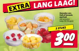 Nettorama Gesneden vers fruit of bavarois met fruit aanbieding