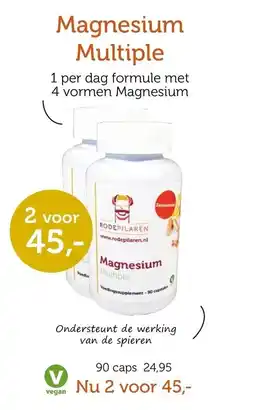 De Rode Pilaren Rodepilaren magnesium multiple aanbieding