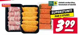 Nettorama Gehakt cordon bleu, boomstam of slavink aanbieding