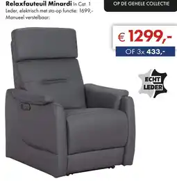 Woonsquare Minardi Relaxfauteuil aanbieding
