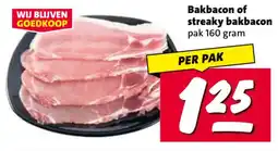 Nettorama Bakbacon of streaky bakbacon aanbieding