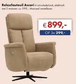 Woonsquare Relaxfauteuil ascari aanbieding
