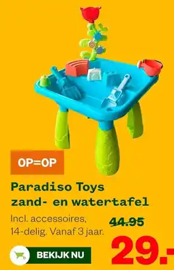 Welkoop Paradiso Toys zand- en watertafel aanbieding