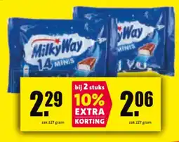 Nettorama Milky Way Minis aanbieding