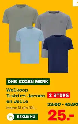 Welkoop Welkoop T-shirt Jeroen en Jelle aanbieding