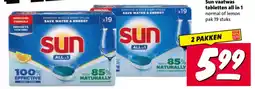Nettorama Sun vaatwas tabletten all in 1 aanbieding