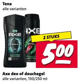 Nettorama Axe deo of douchegel aanbieding