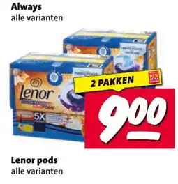 Nettorama Lenor pods aanbieding