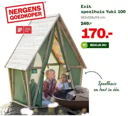 Welkoop Exit speelhuis Yuki 100 aanbieding