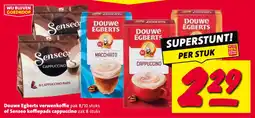 Nettorama Douwe Egberts verwenkoffie of Senseo koffiepads cappuccino aanbieding