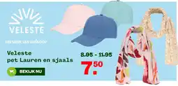 Welkoop Veleste pet lauren en sjaals aanbieding